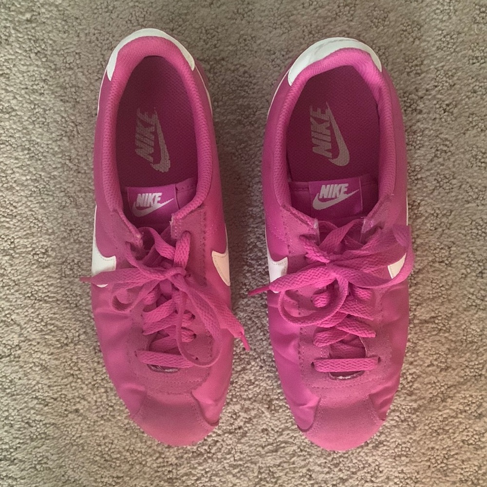 Pink Nylon Nike Sneakers